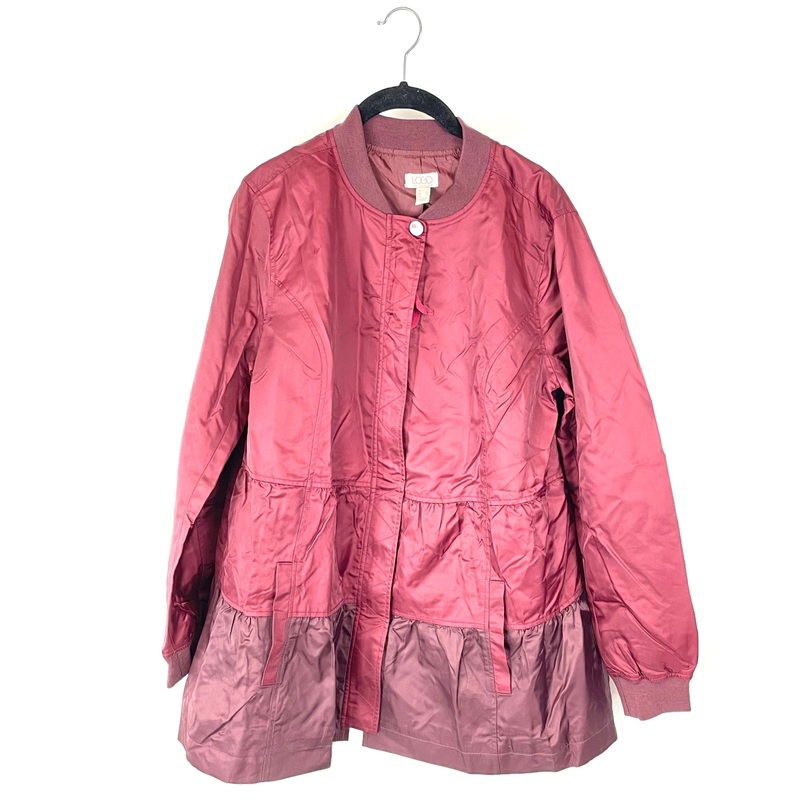 Red Windbreaker Jacket – Size 6-8