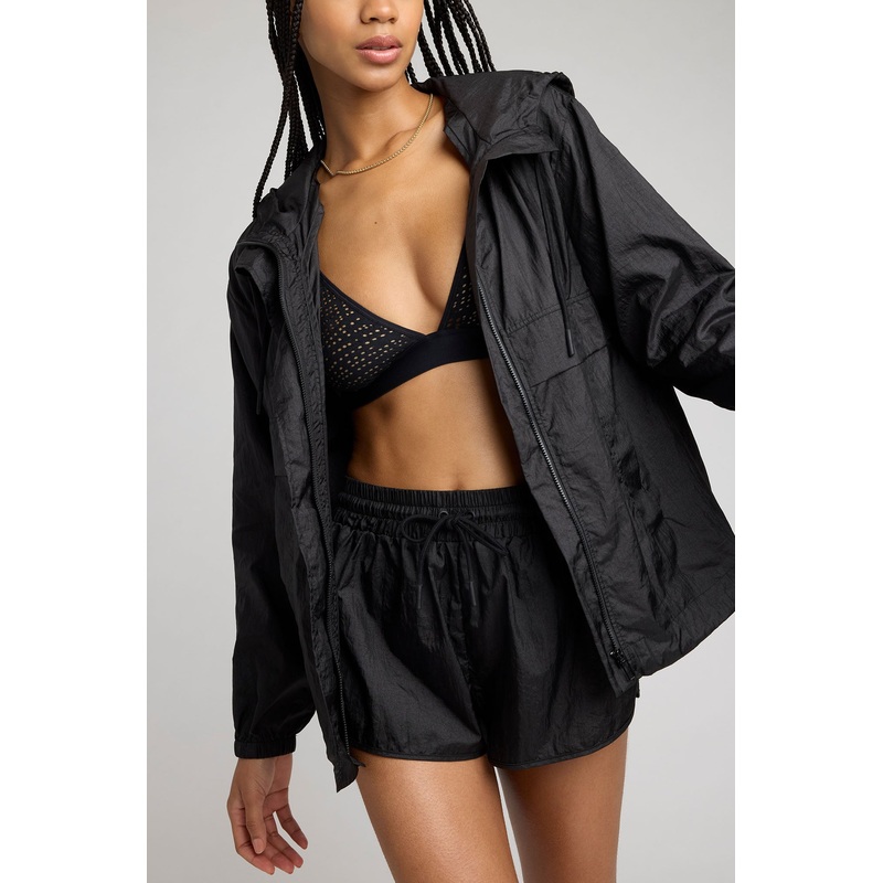 Parachute Zip Up in Black XS Black