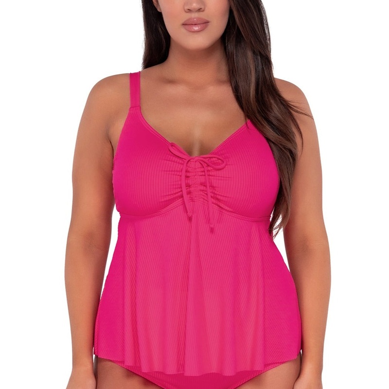 Marin Tankini – 970T – Begonia Sandbar Rib PINK 06
