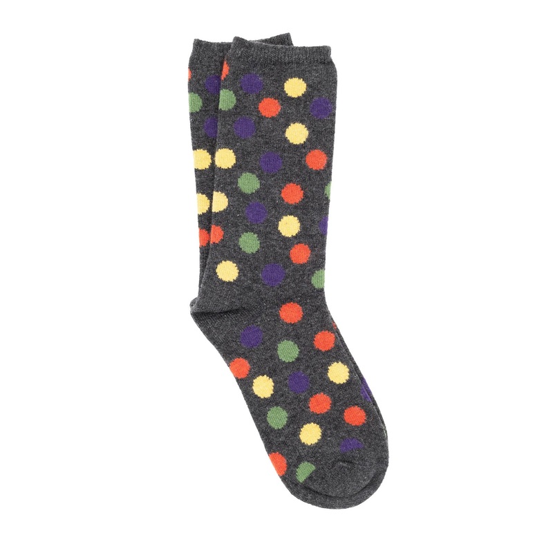 Confetti Charcoal Cashmere Socks Charcoal One Size