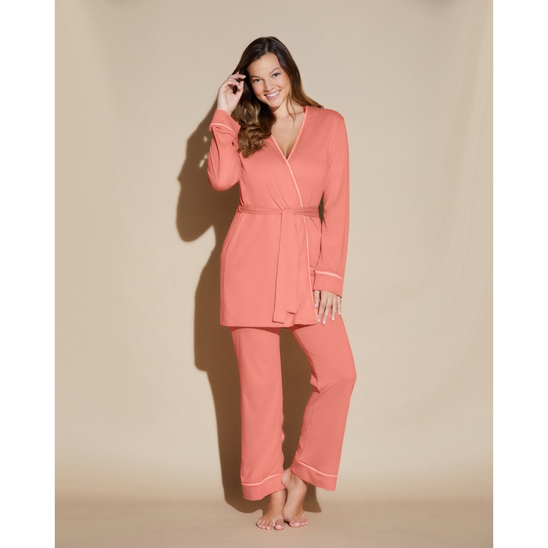 Pigiama Curvy 3 Pezzi Con Vestaglia CORAL BREEZE/CORAL BREEZE P