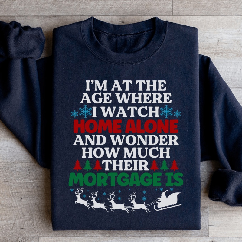 I’m At The Age Christmas Sweatshirt S Sport Grey