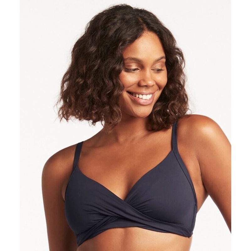 Sea Level Eco Essentials Twist Front DD-E Cup Bikini Top – Night Sky 4