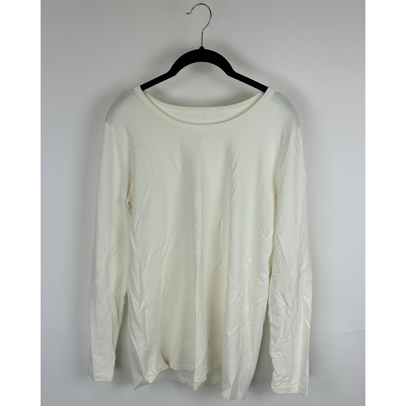 Off-White Long Sleeve Top – Size 6/8