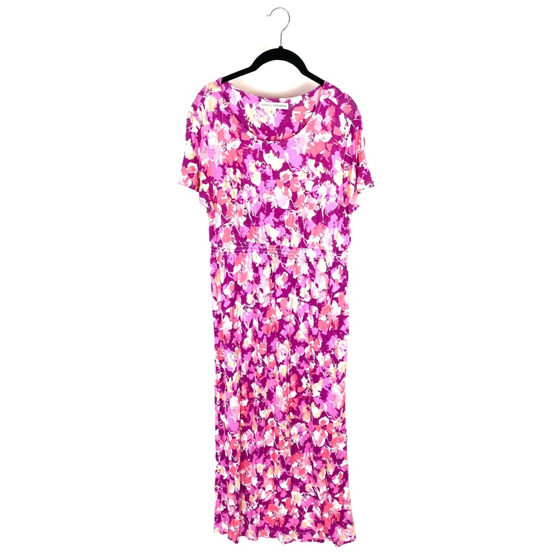 Pink Floral Print Dress – Size 6/8