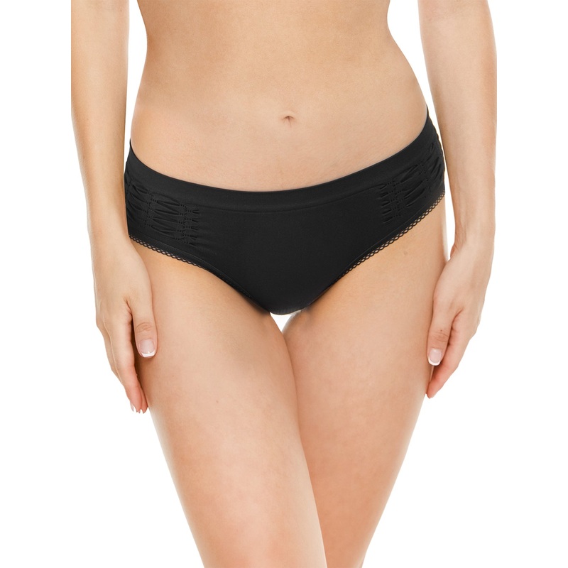 3 Pack Women Panties Comfort Hipster Panty Black S