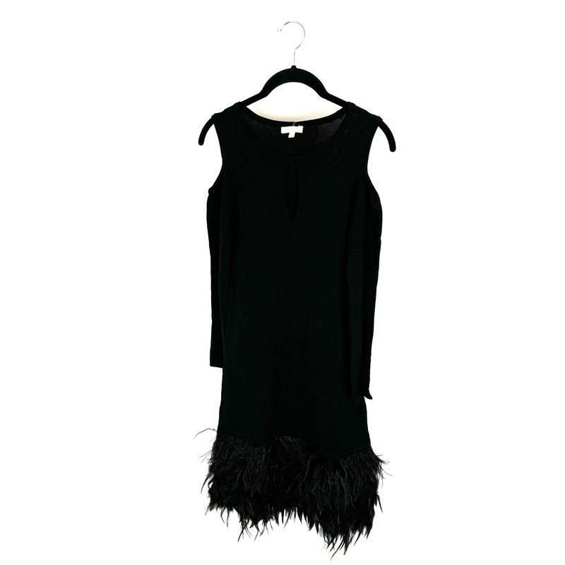 Black Feather Dress – Size 2