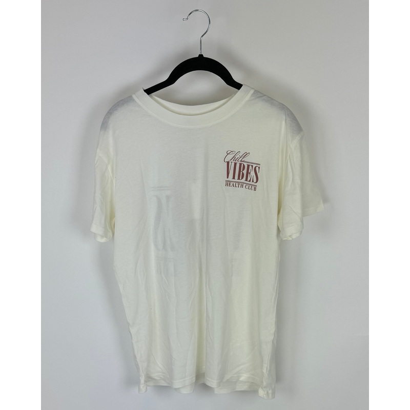 Chill Vibes Health Club Graphic Tee – Small