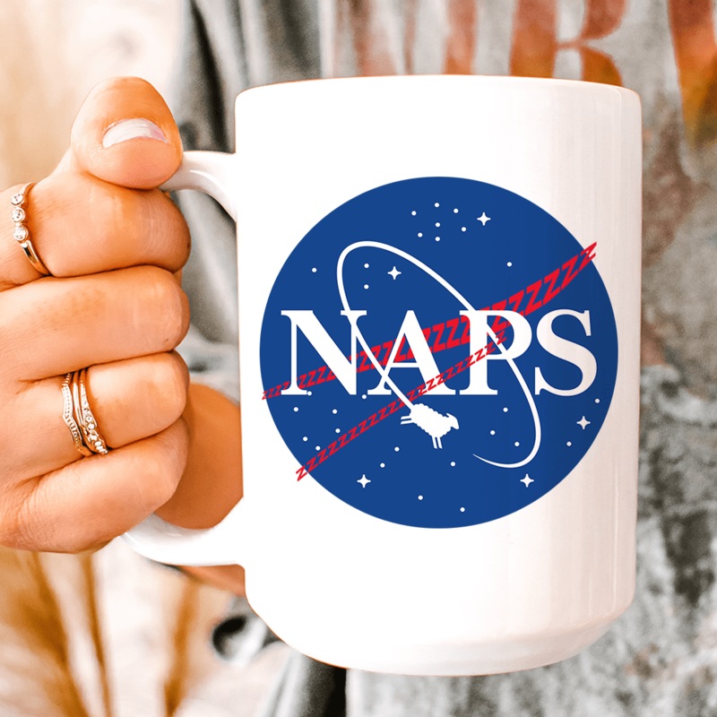 Naps Ceramic Mug 15 oz White One Size