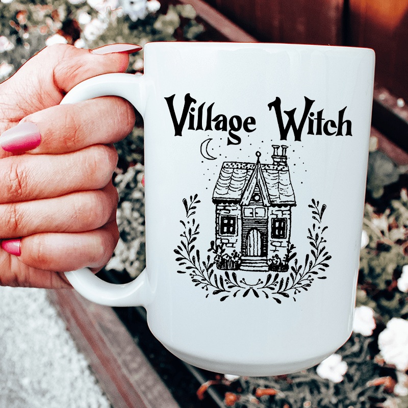 Village Witch Ceramic Mug 15 oz White One Size