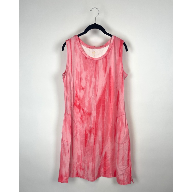 Coral Tie-Dye Dress – Small/Medium Small