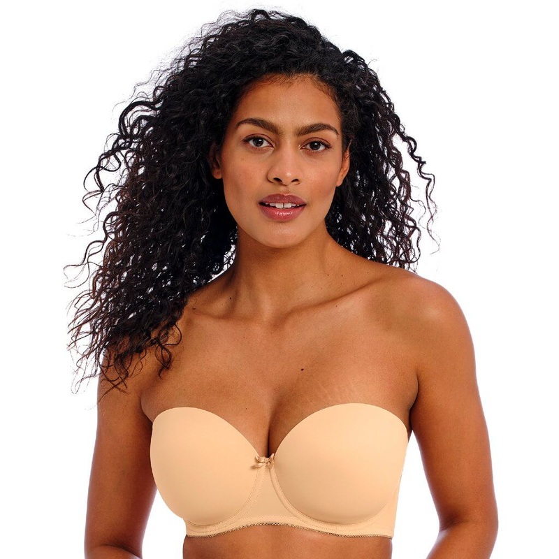 Freya Deco Underwired Moulded Strapless Bra – Nude 28D Nude