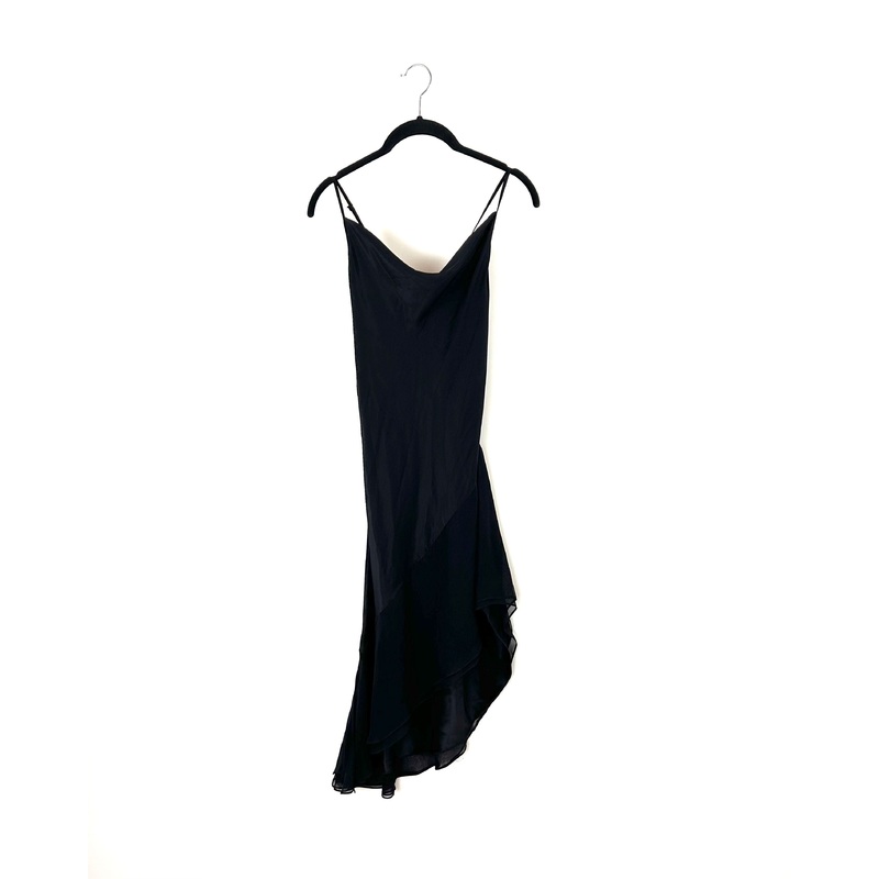 Black Asymmetrical Dress – Small