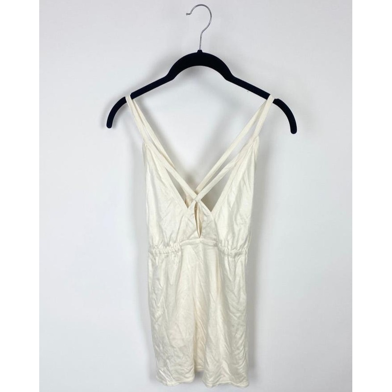 Off White Strappy Top – Size Small