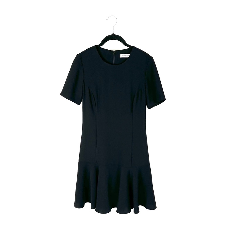 Black Short Sleeve Mini Dress – Size 4/6