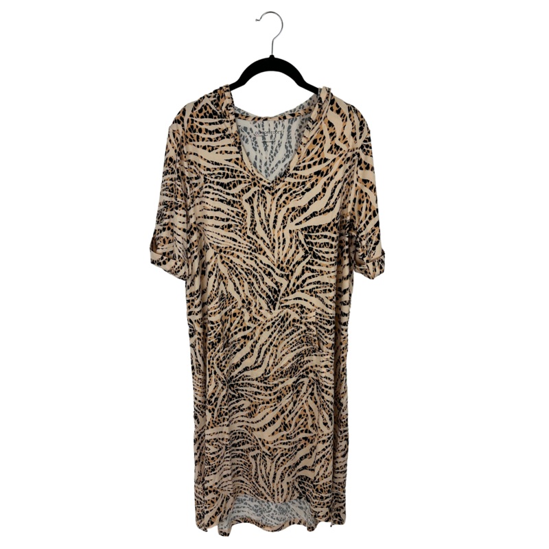 Cheetah Print Dress With Pocket – Size 6/8 and 10/12 Small (Size 6/8)