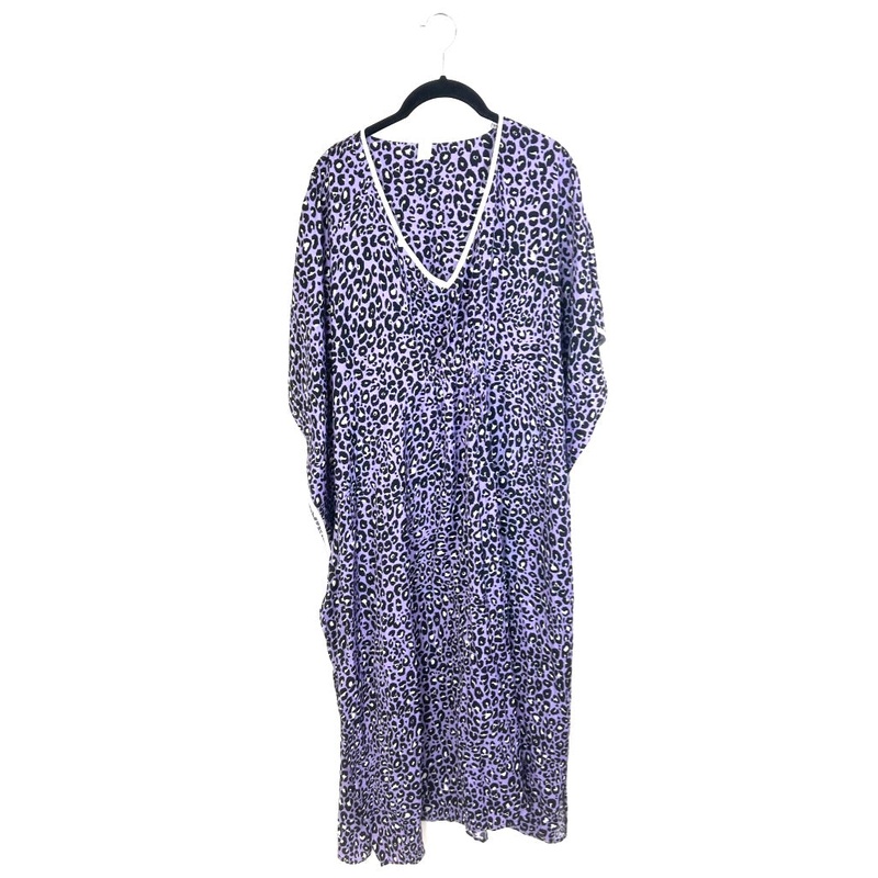 Purple Animal Print Caftan – Size 8/10