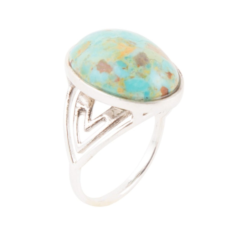 Rustic Refinement Ring -Turquoise 6