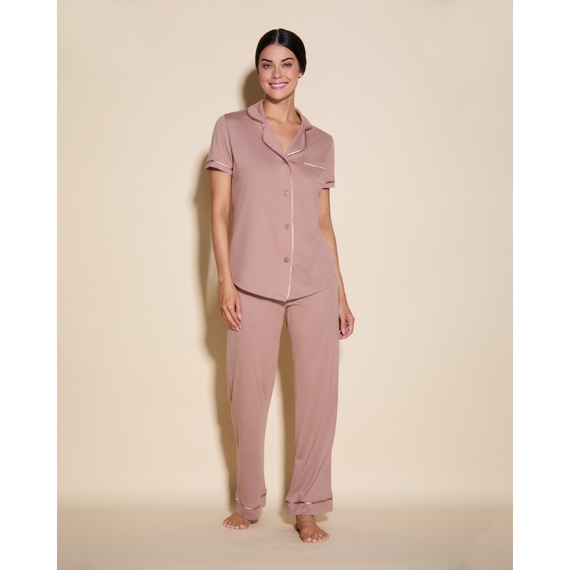 Short Sleeve Top & Pant Pajama Set India/India XS