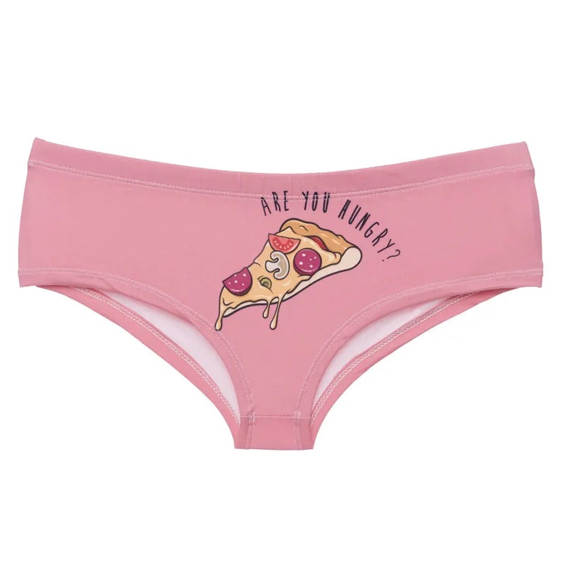 Hungry Pizza Funny Panty One Size