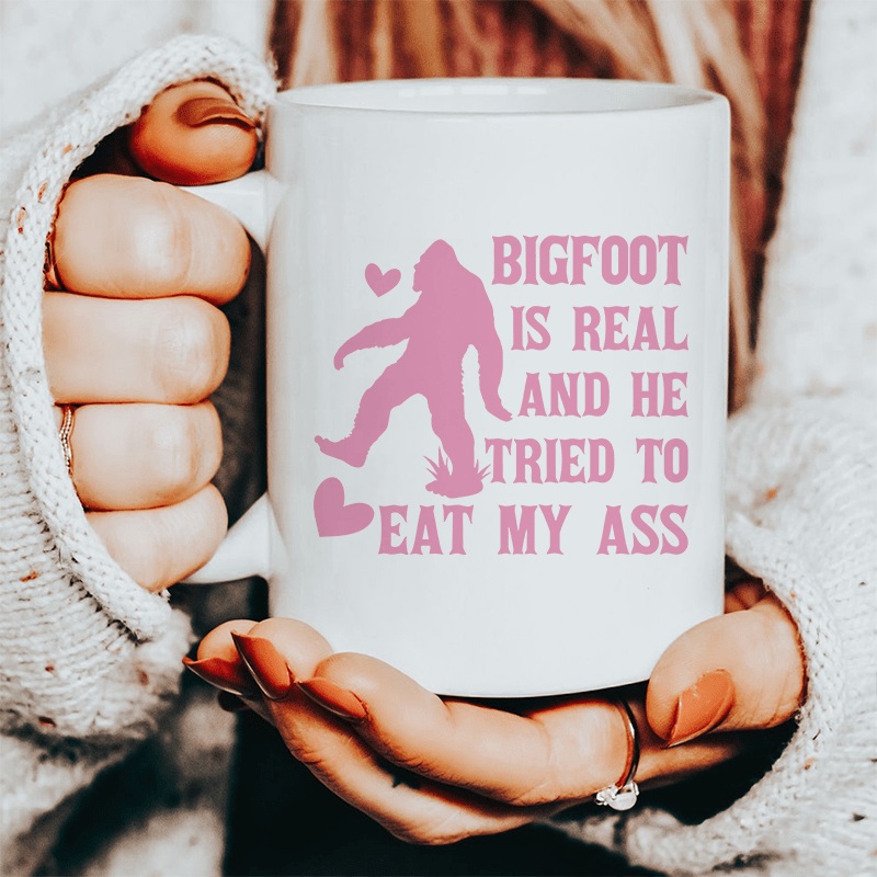 Bigfoot Is Real Ceramic Mug 15 oz White One Size