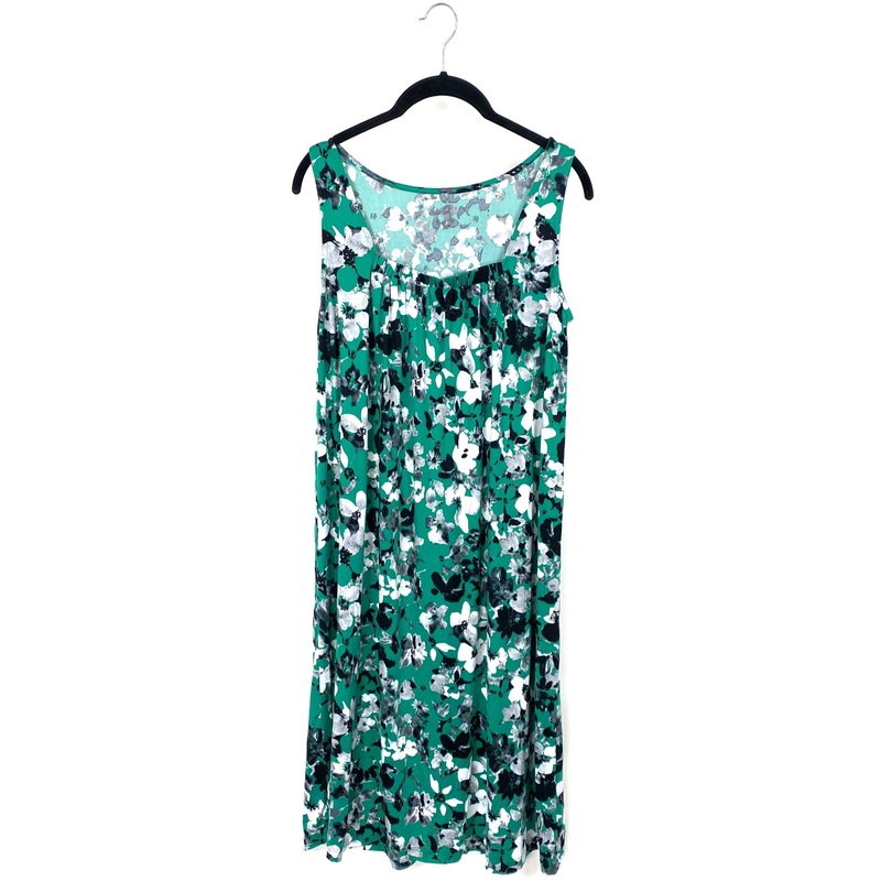 Green Floral Dress – Small/Medium Small