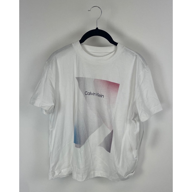 Multicolor Dotted Graphic Design T Shirt – Small