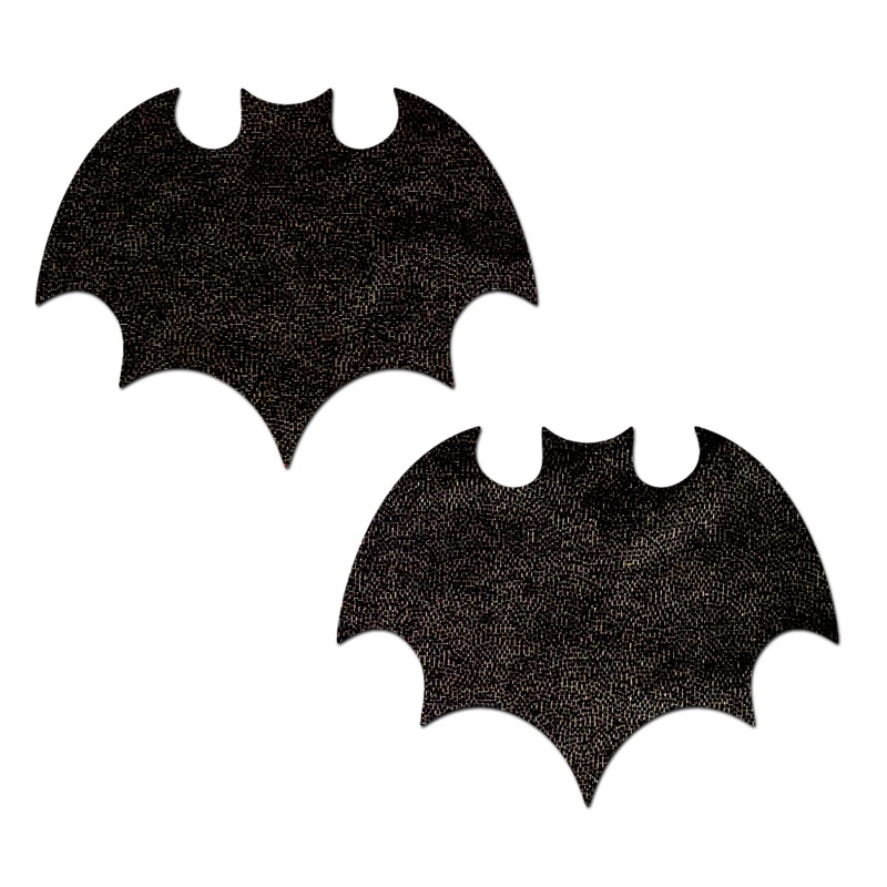Vamp: Liquid Black Bat Nipple Pasties by Pastease