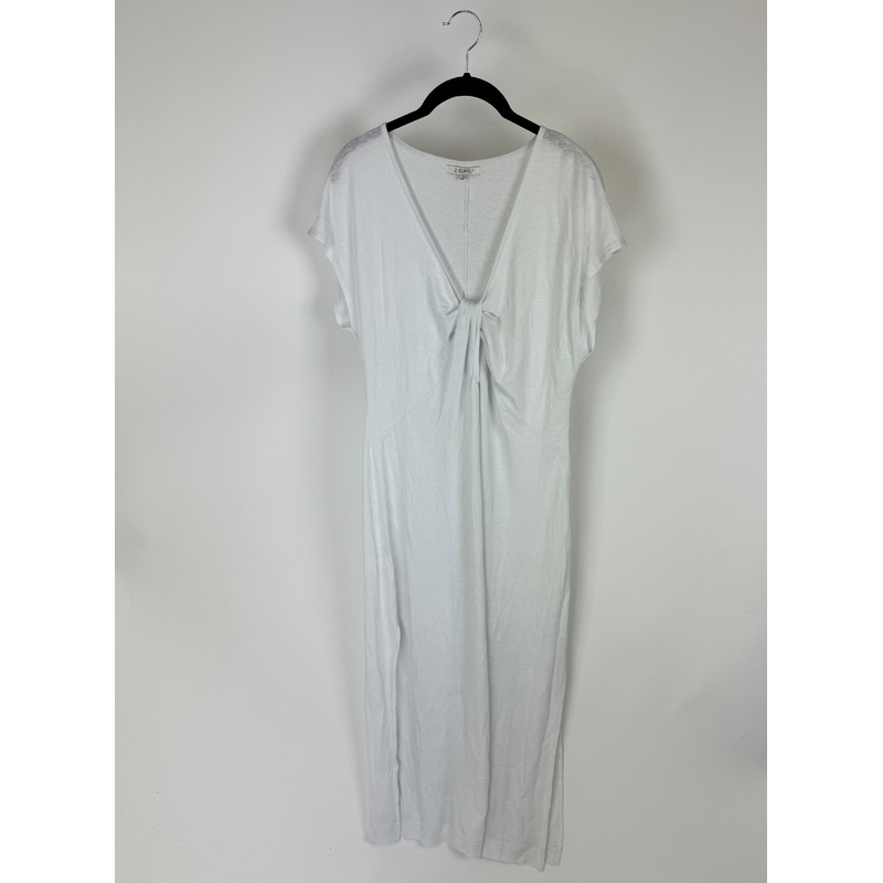 White Midi Cover Up Dress- Size 2/4