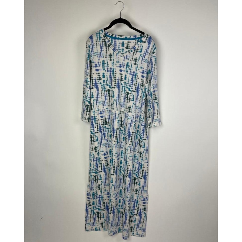 Blue Tie Dye Maxi Dress – Small/Medium