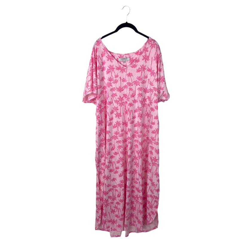 Pink Palm Tree Lounge dress – 2x