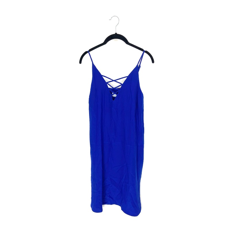 Blue Criss Cross Dress – Size 4-6
