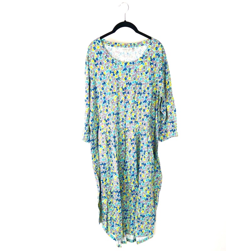 3/4 Sleeve Floral Midi Dress – Size 6/8 Small