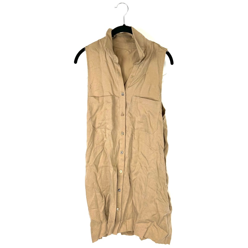 Tan Sleeveless Dress – Small