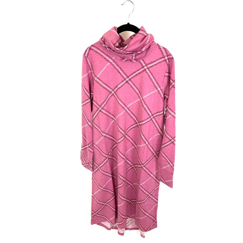 Rose Pink Plaid Lounge Dress – Size 6/8