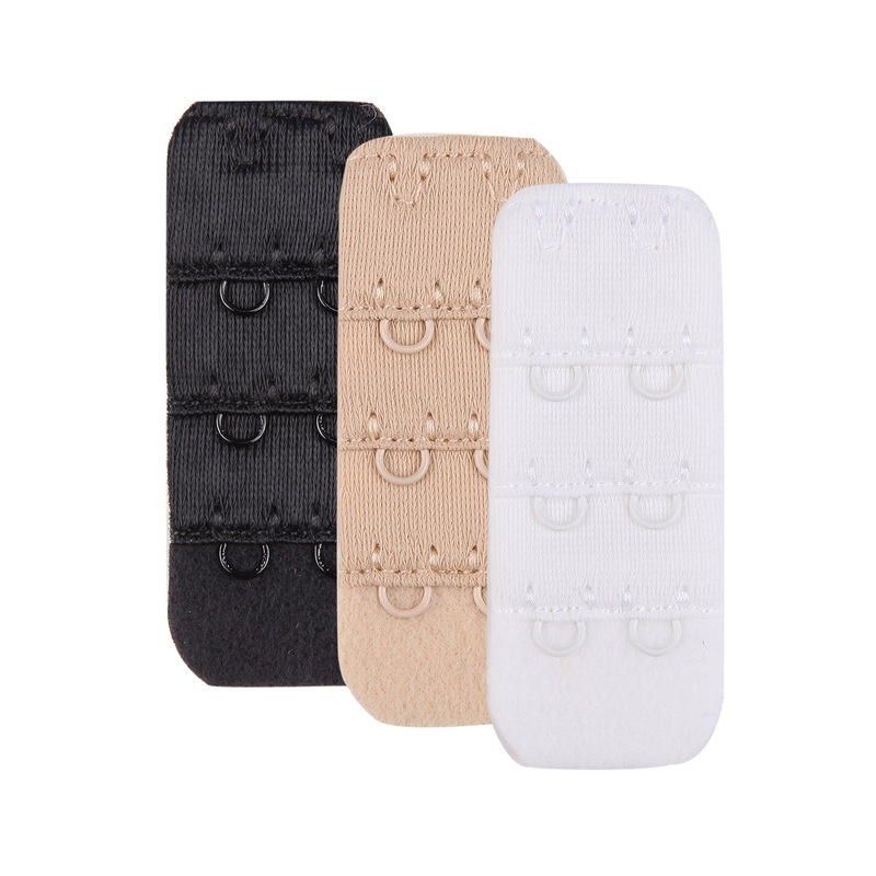 Women’s Bra Extender Bra 3 Pcs Pack Black/White/Nude Black 2-3/8