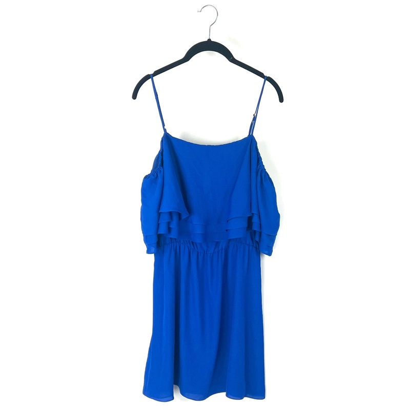 Blue Ruffle Dress – Size 4/6