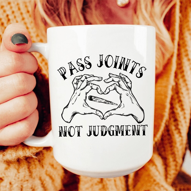 Don’t Pass Judgement Ceramic Mug 15 oz White One Size