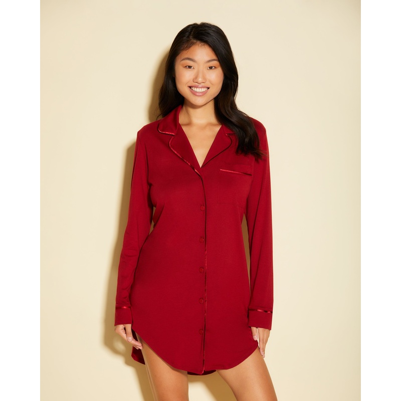 Camicia Da Notte Sindoor Red/ Sindoor Red XS