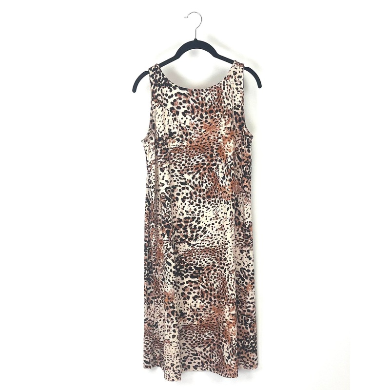 Soft Leopard Print Dress – Size 6/8