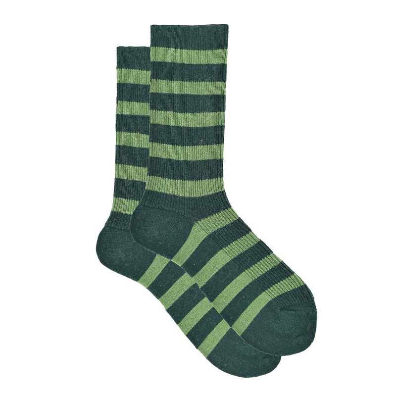 Ribecca Dark Green Cashmere Socks Dark Green One Size