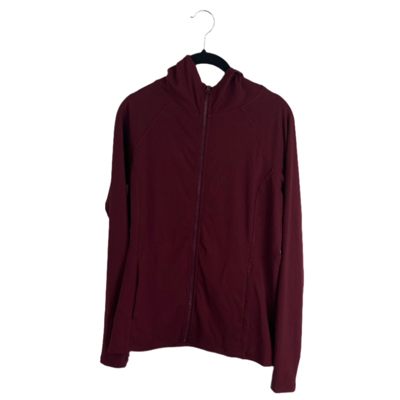 Burgundy Define Hooded Jacket – Small