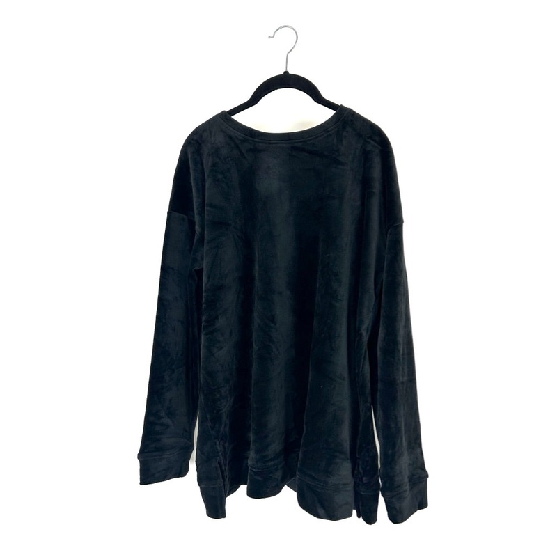Black Velour Lounge Top – Medium