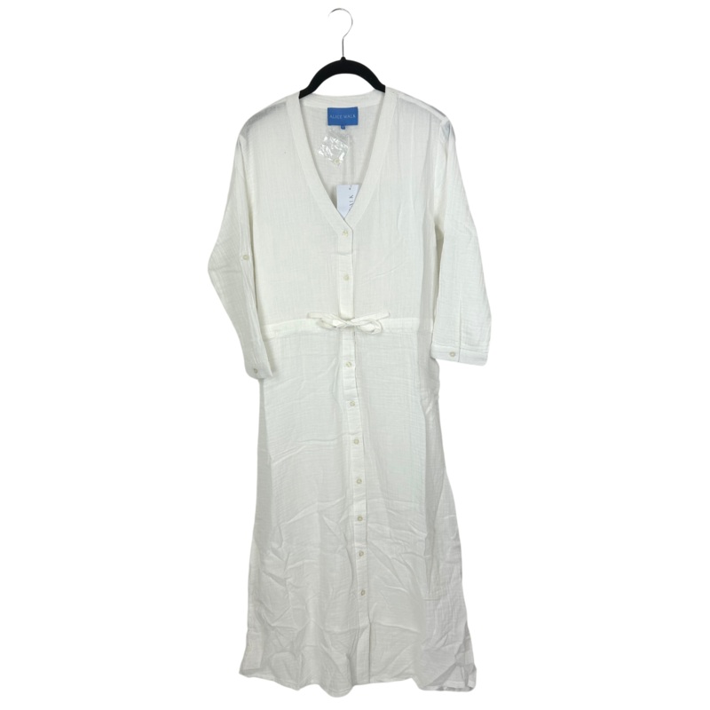 White Adjustable Waist Dress – Size 0 – 16 Extra Small (Size 0-2)