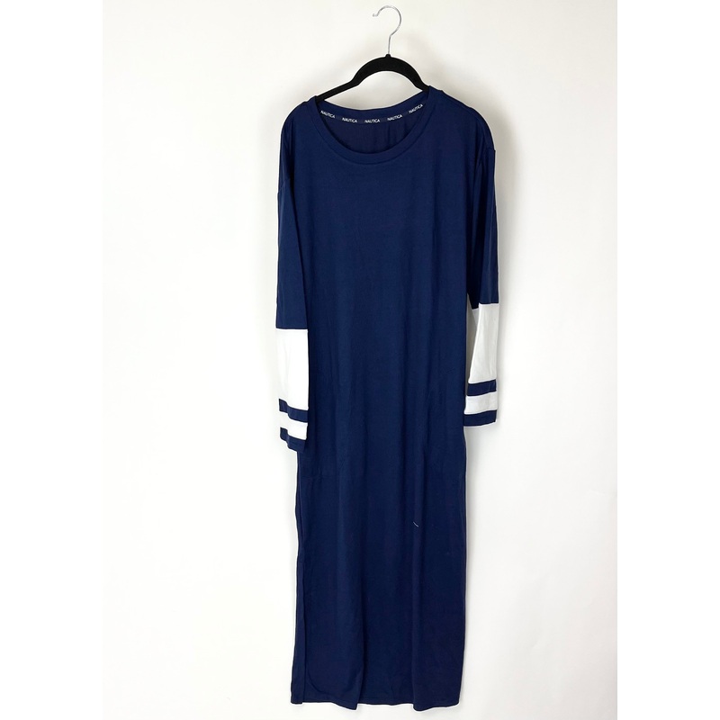 Navy Blue Lounge Dress – Size 4-6