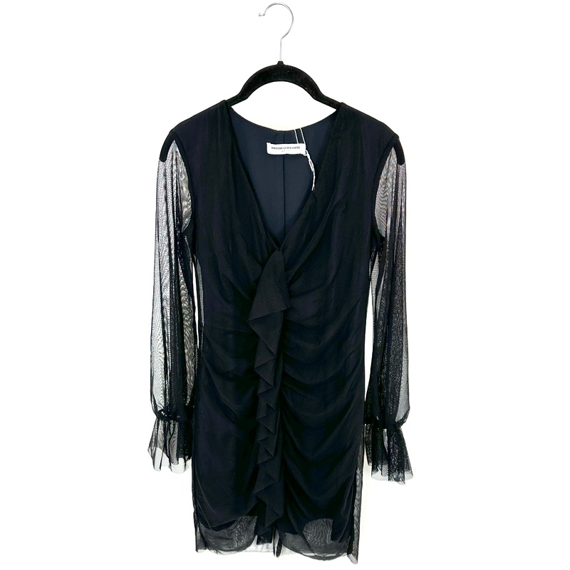 Black Mesh Mini Dress – Size 0/2