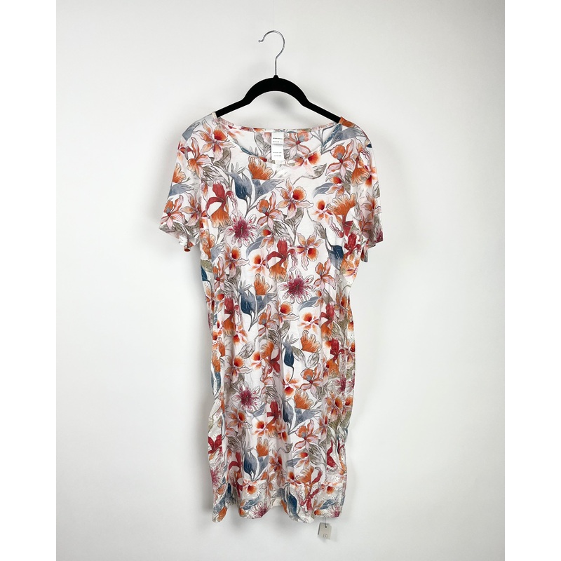 Short Sleeve Floral Dress – Small