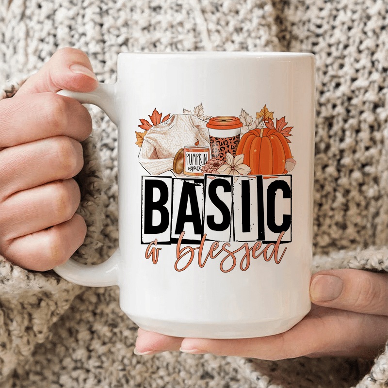 Basic & Blessed Ceramic Mug 15 oz White One Size