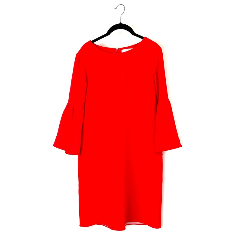 Red Bell Sleeve Dress – Size 4-6