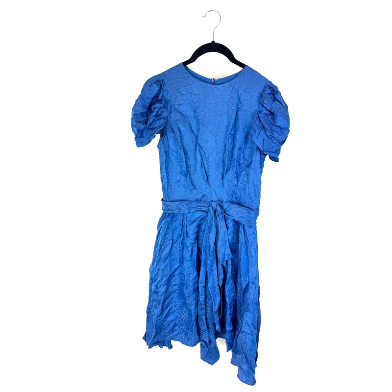 Blue Pattern Short Sleeve Dress – Size 4/6